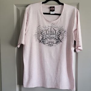 Harley-Davidson Light Pink Graphic Tee